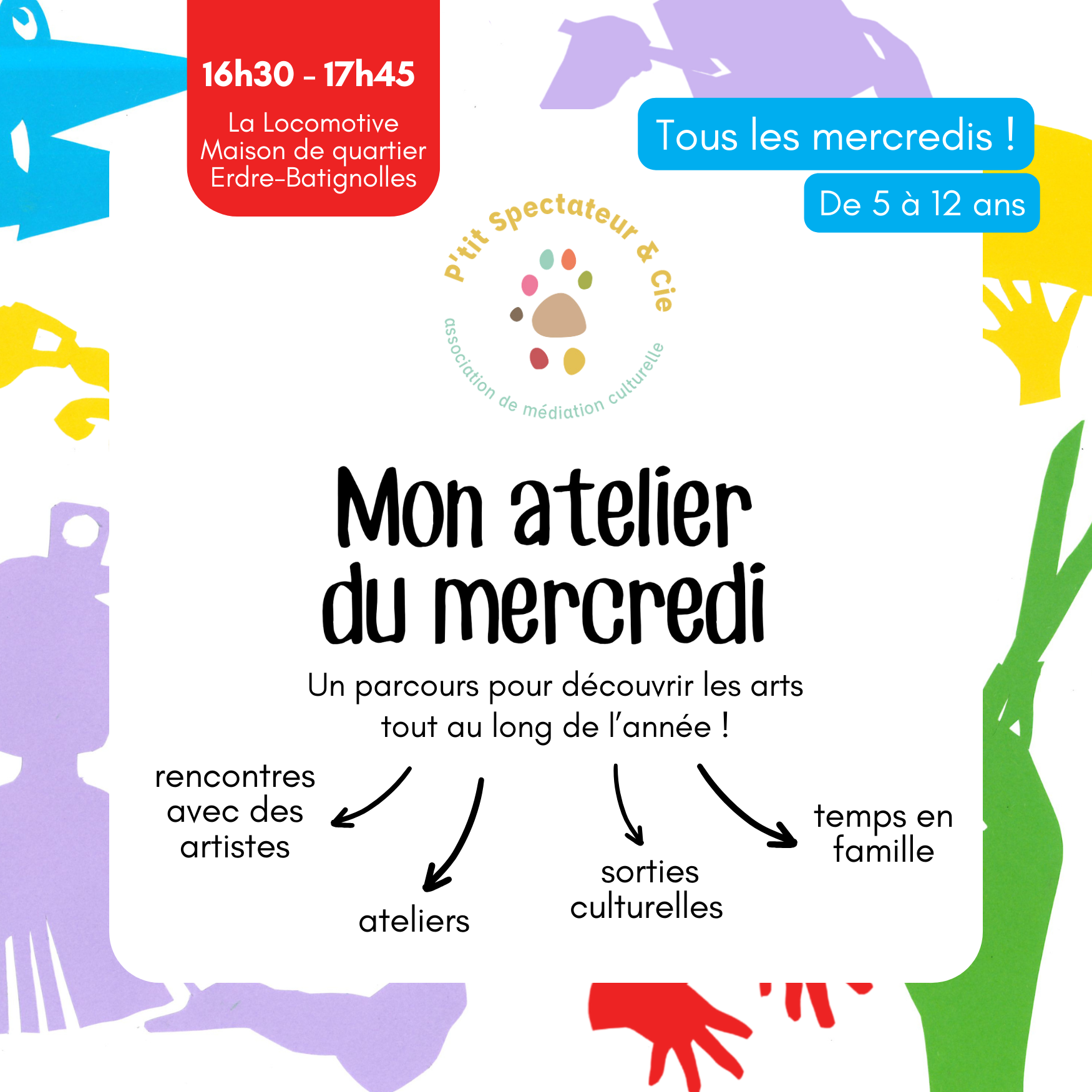 P'tit spectateur et cie Mon atelier du mercredi 2024-25